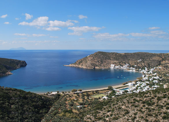 The bay of Vathi in Sifnos